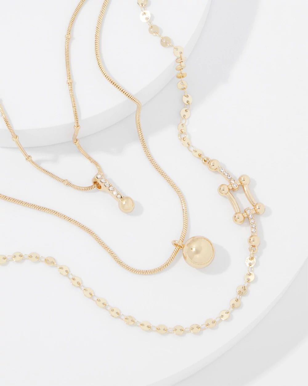 Ball Chain + Pavé Convertible Necklace