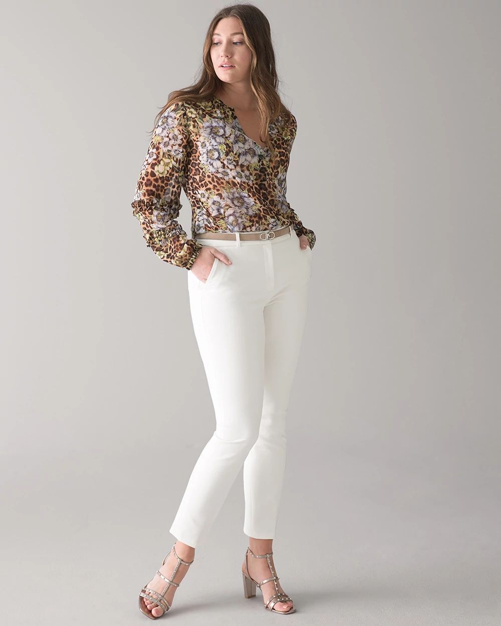 Curvy WHBM® Elle Slim Ankle Comfort Stretch Pant