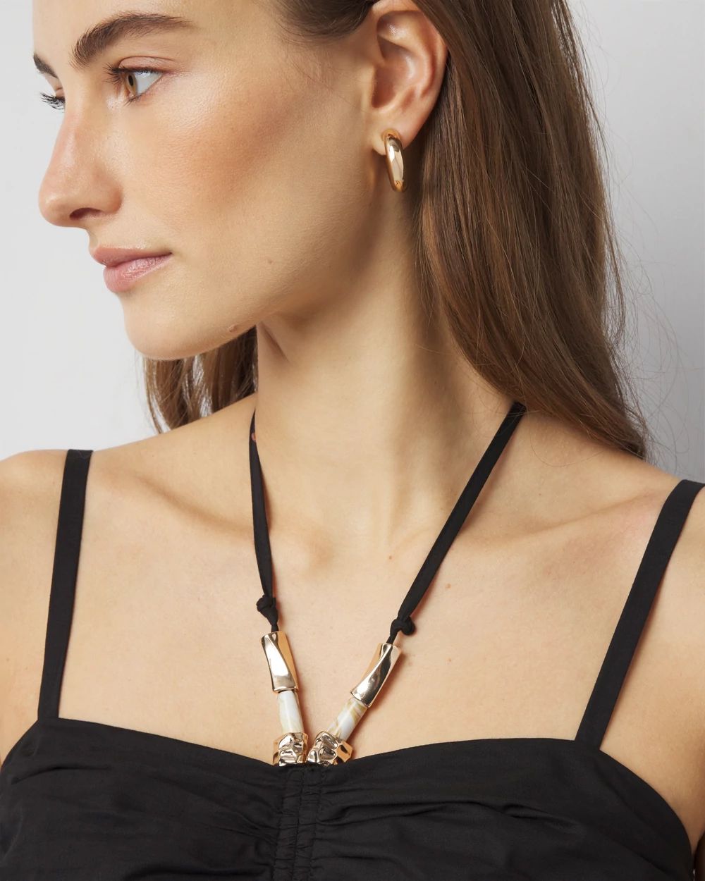 Cotton Poplin Halter Midi Dress