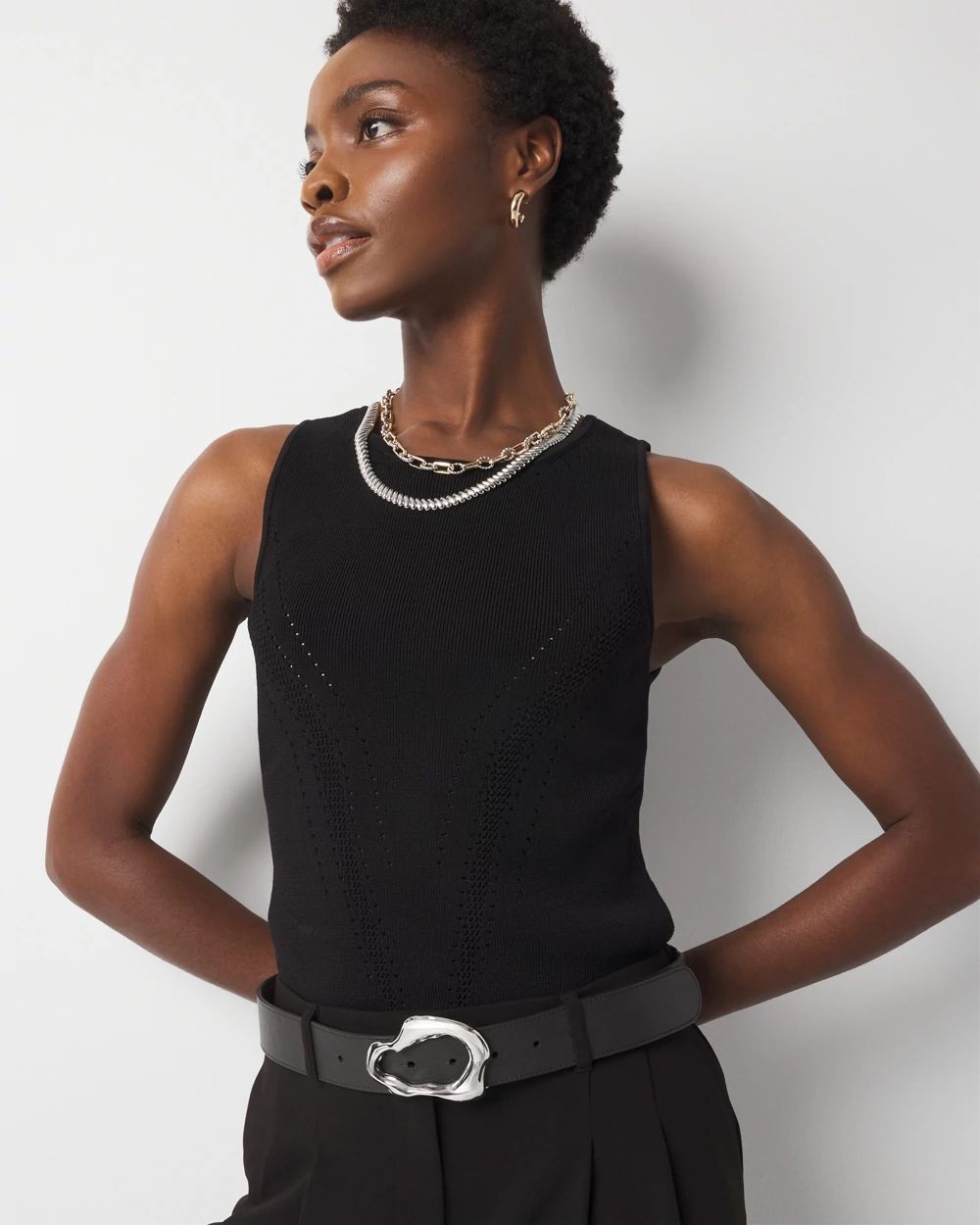 WHBM FORME™ Sculpt Stretch Sweater Tank