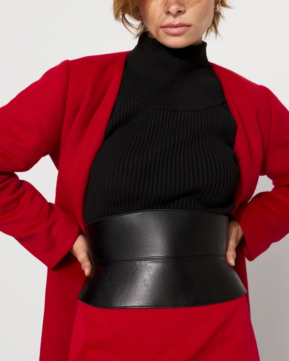 Leather Corset Waist Belt