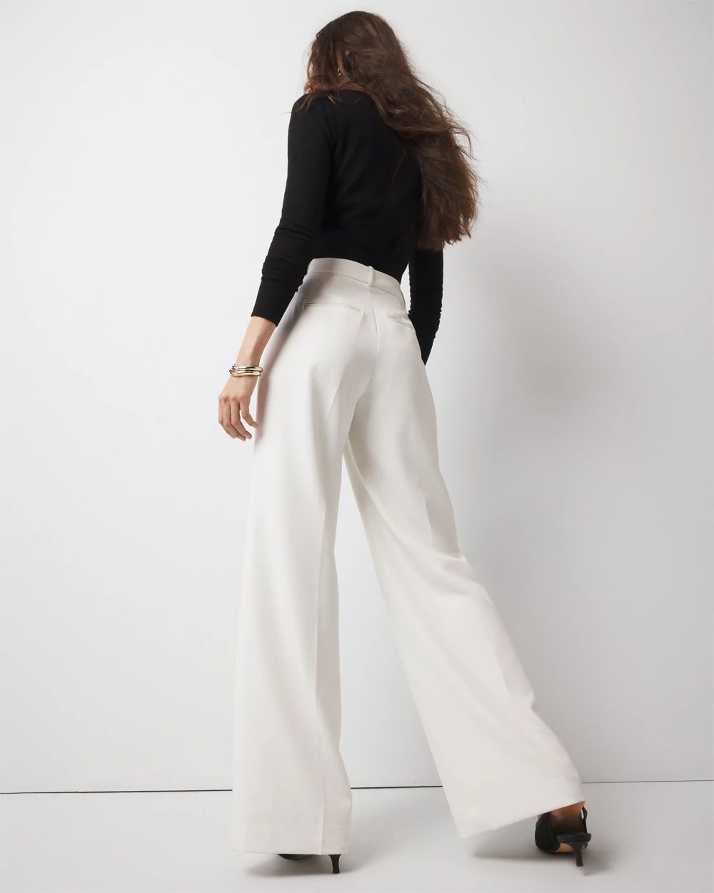 Pleated Wide Leg Pants