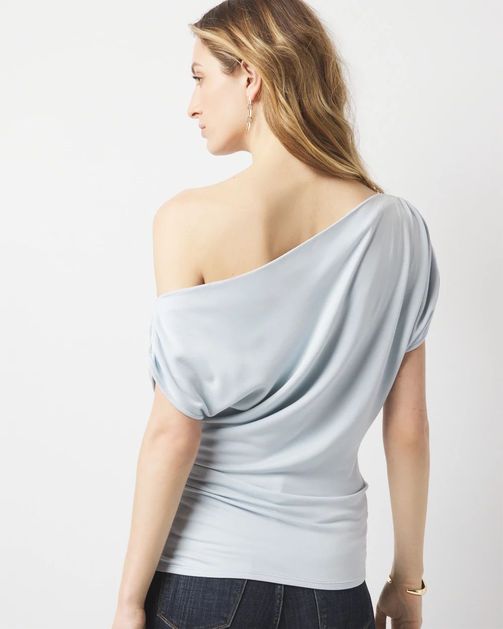 Asymmetric Ruched Top