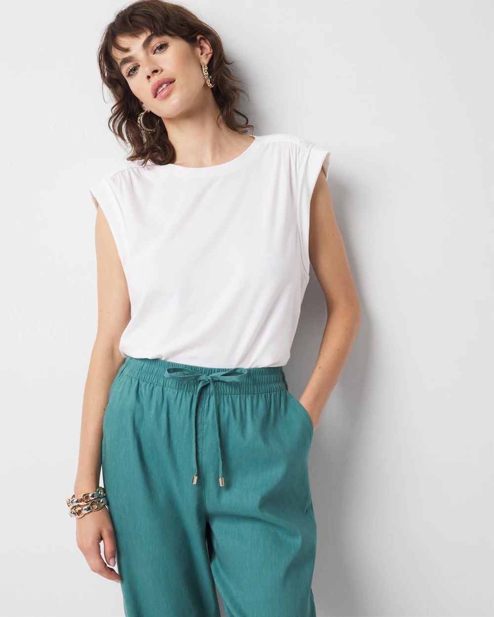 Braided Shoulder Tee