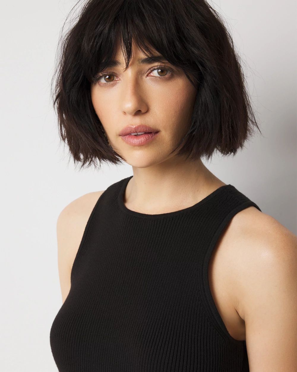 Petal Peplum Sweater Tank