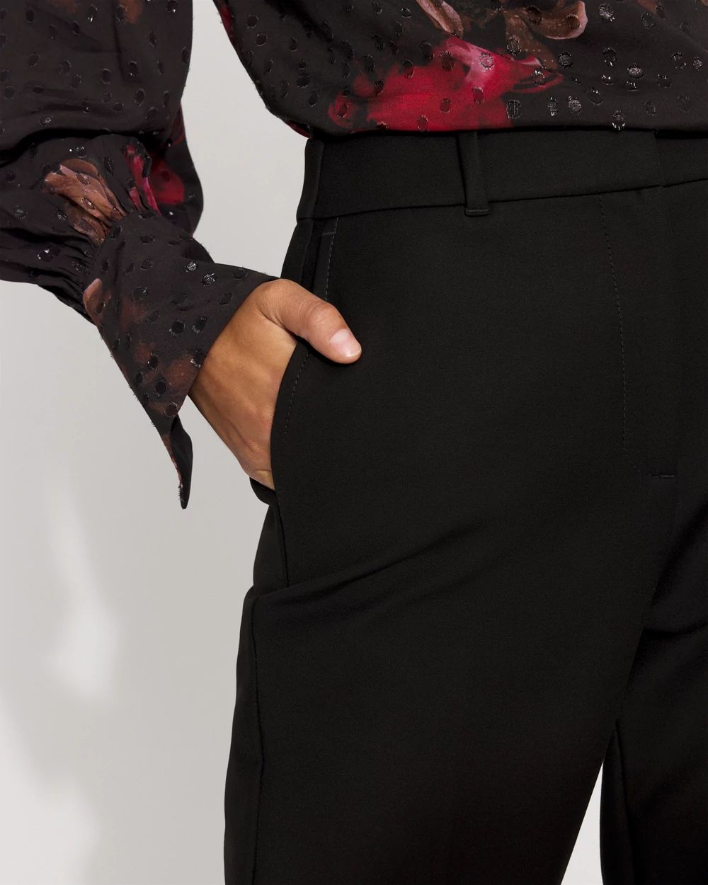 High-Rise Elle Slim Ankle Pant