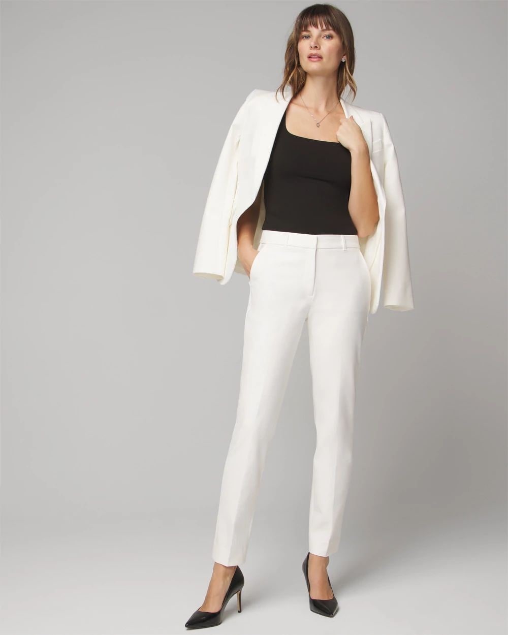 Petite WHBM® Elle Slim Ankle Comfort Stretch Pant