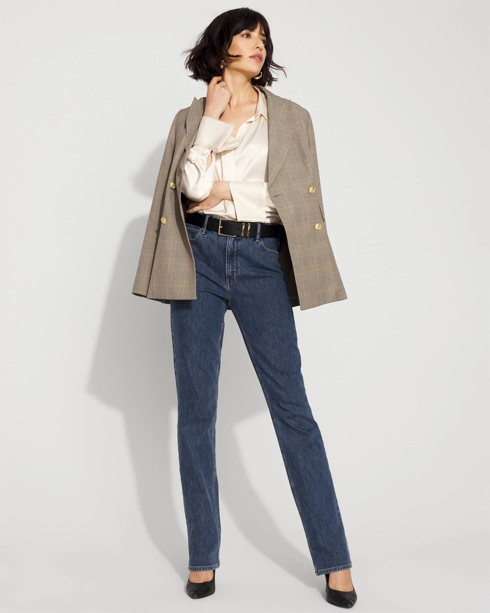 Satin Tuxedo Cuff Shirt