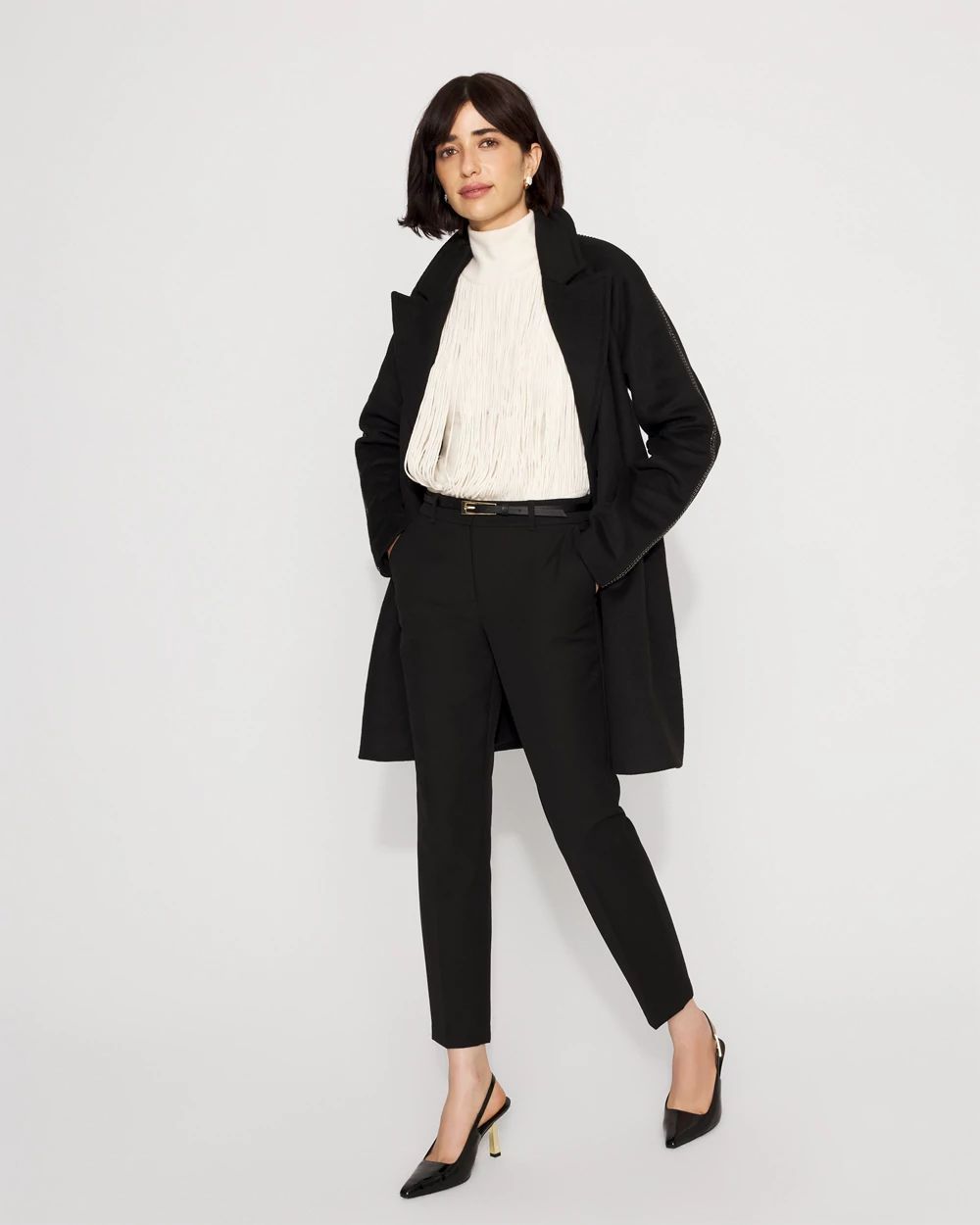 Mid-Rise Elle Slim Ankle Pant