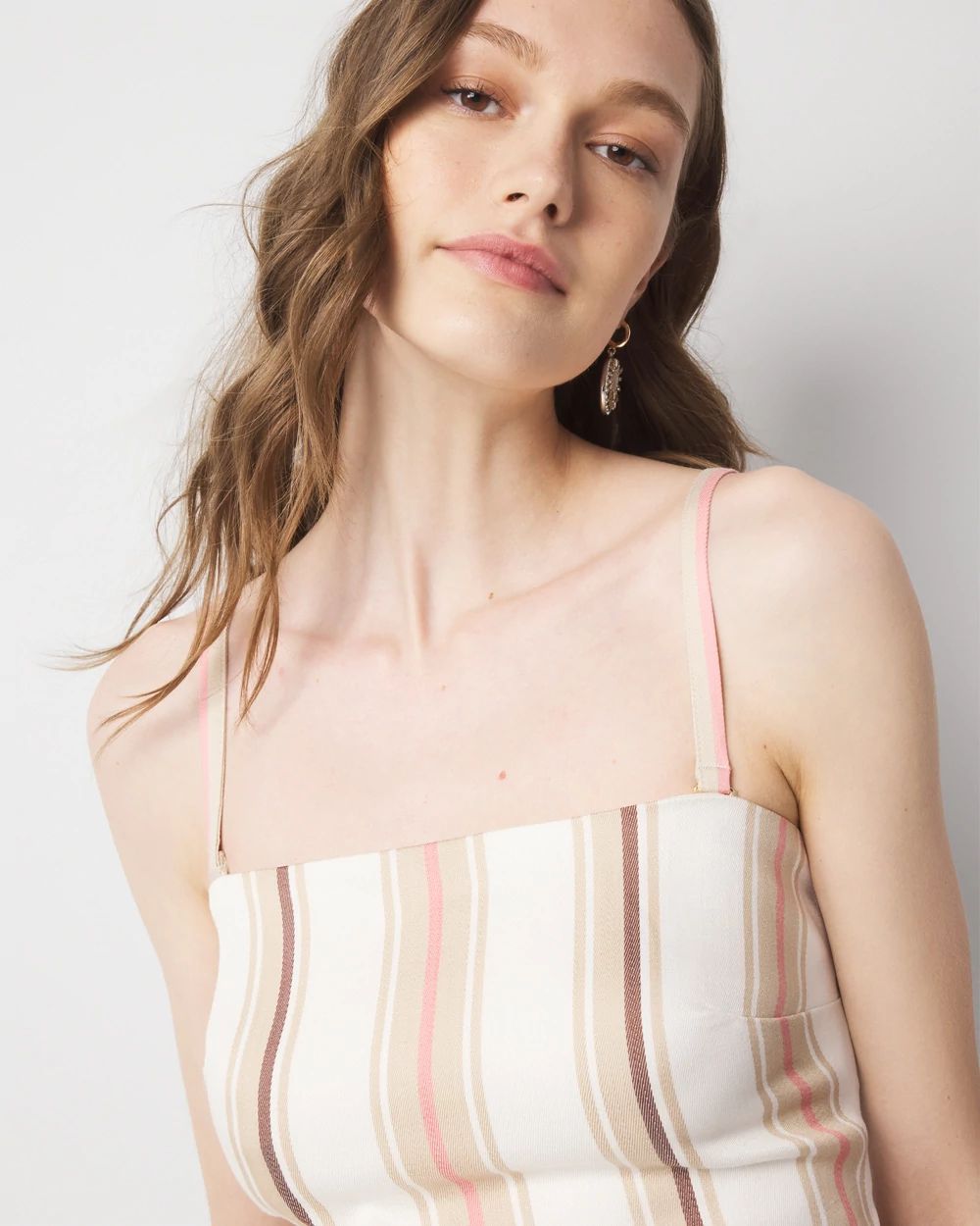Striped Strapless Top