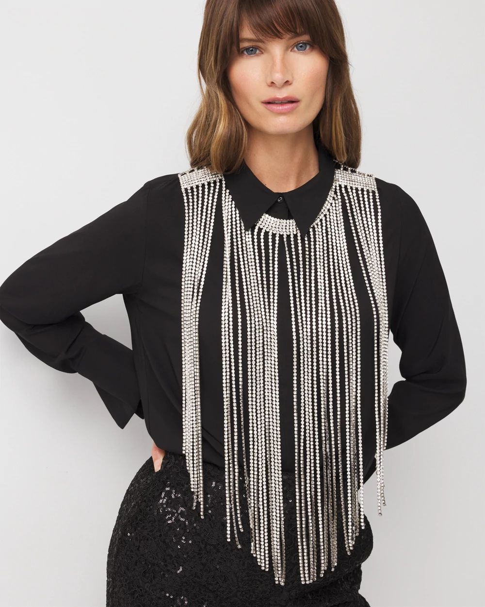 Crystal Fringe Necklace