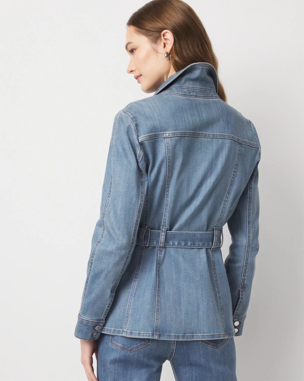 Clear Coated Denim Jacket