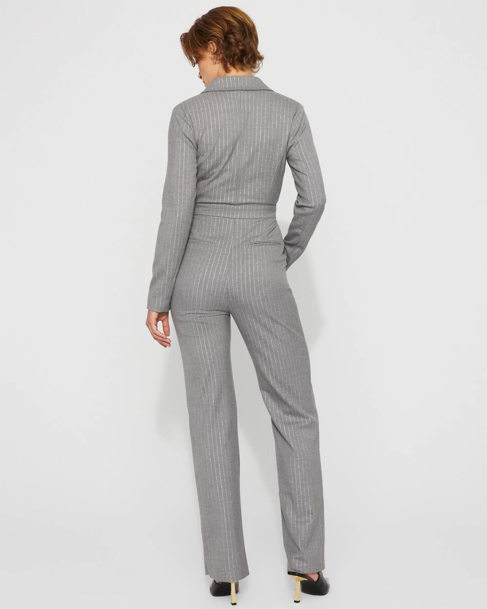 Long Sleeve Double-Breasted Jumpsuit