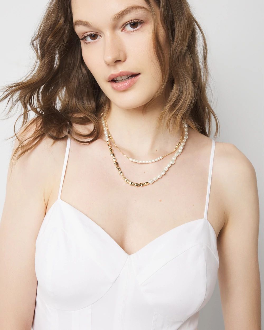 Poplin Corset Midi Dress