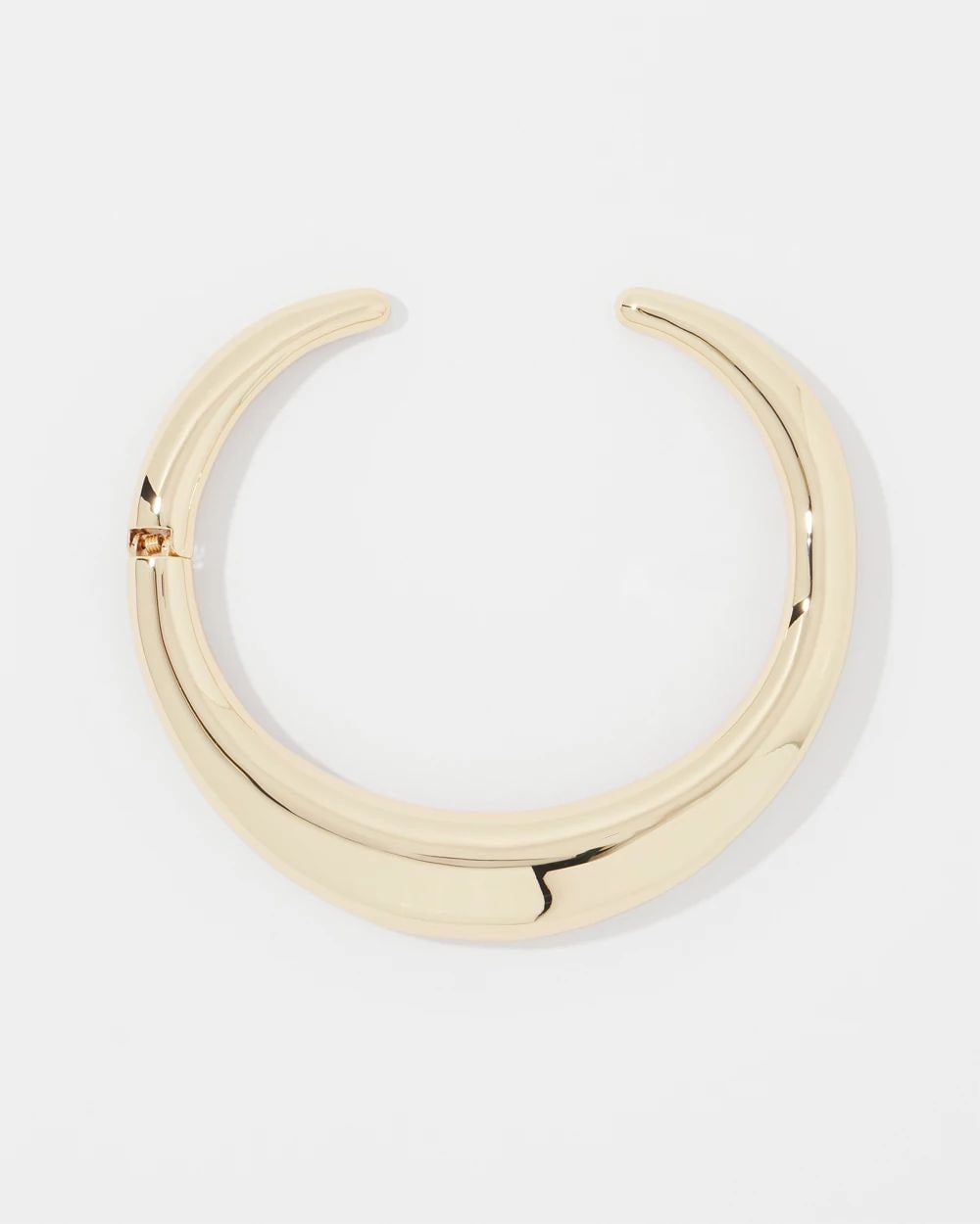Gold Sculptural Hinged Collar
