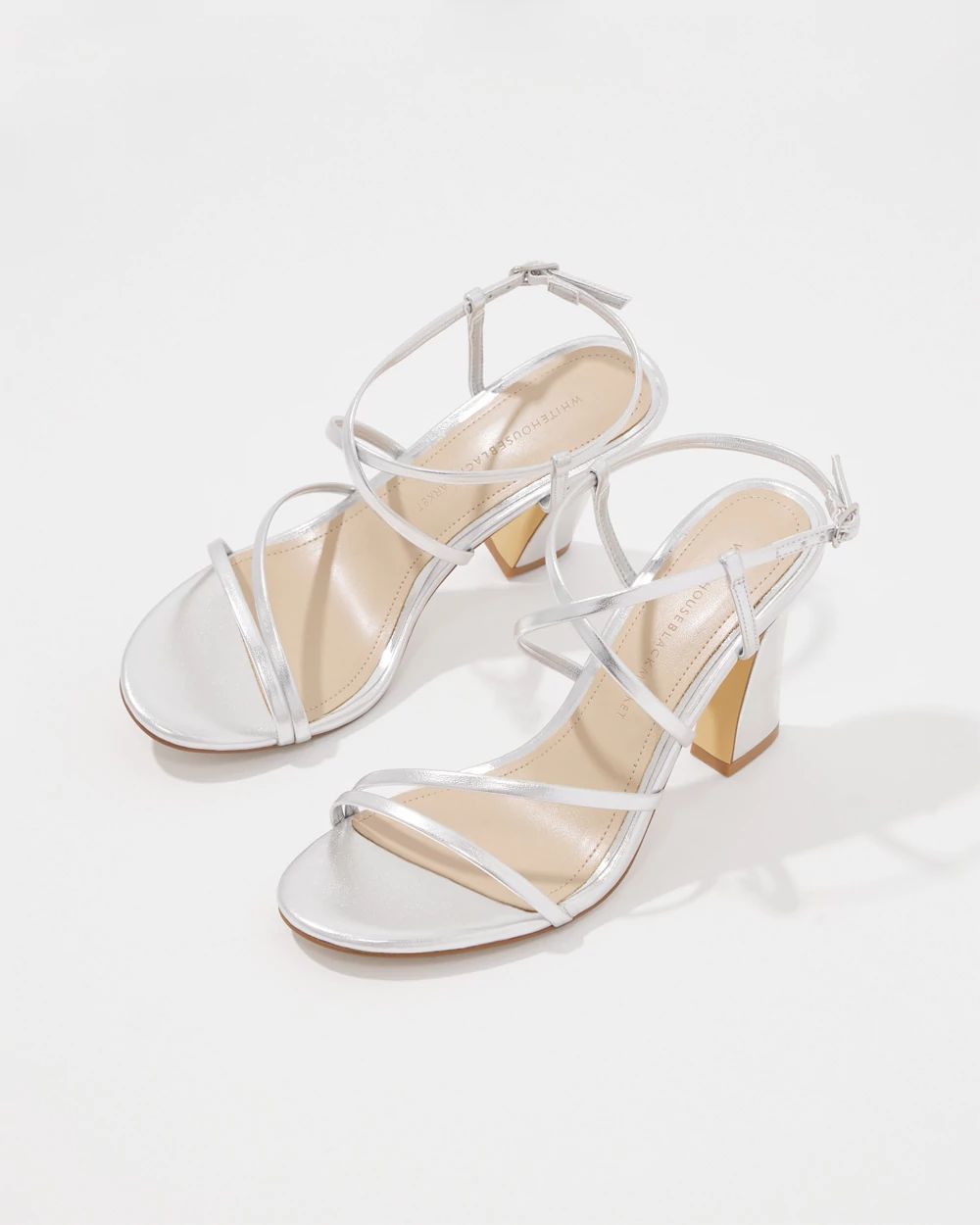 Silver Strappy Sandal