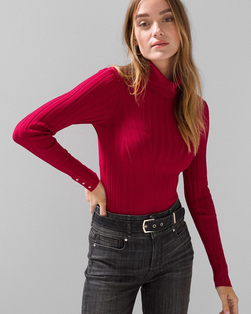 Long Sleeve Ribbed Turtleneck