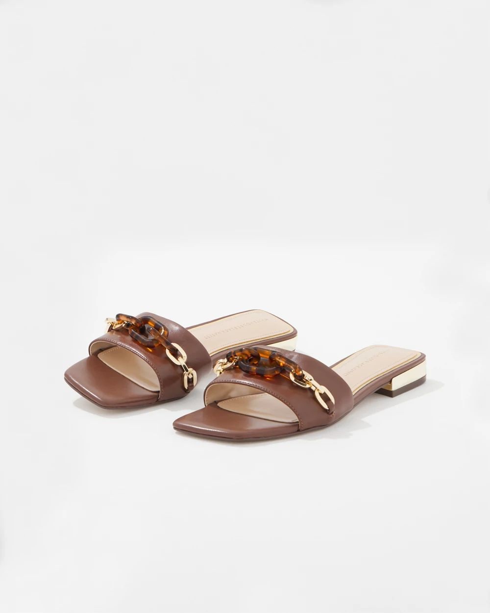 Tortoise Link Flat Sandal