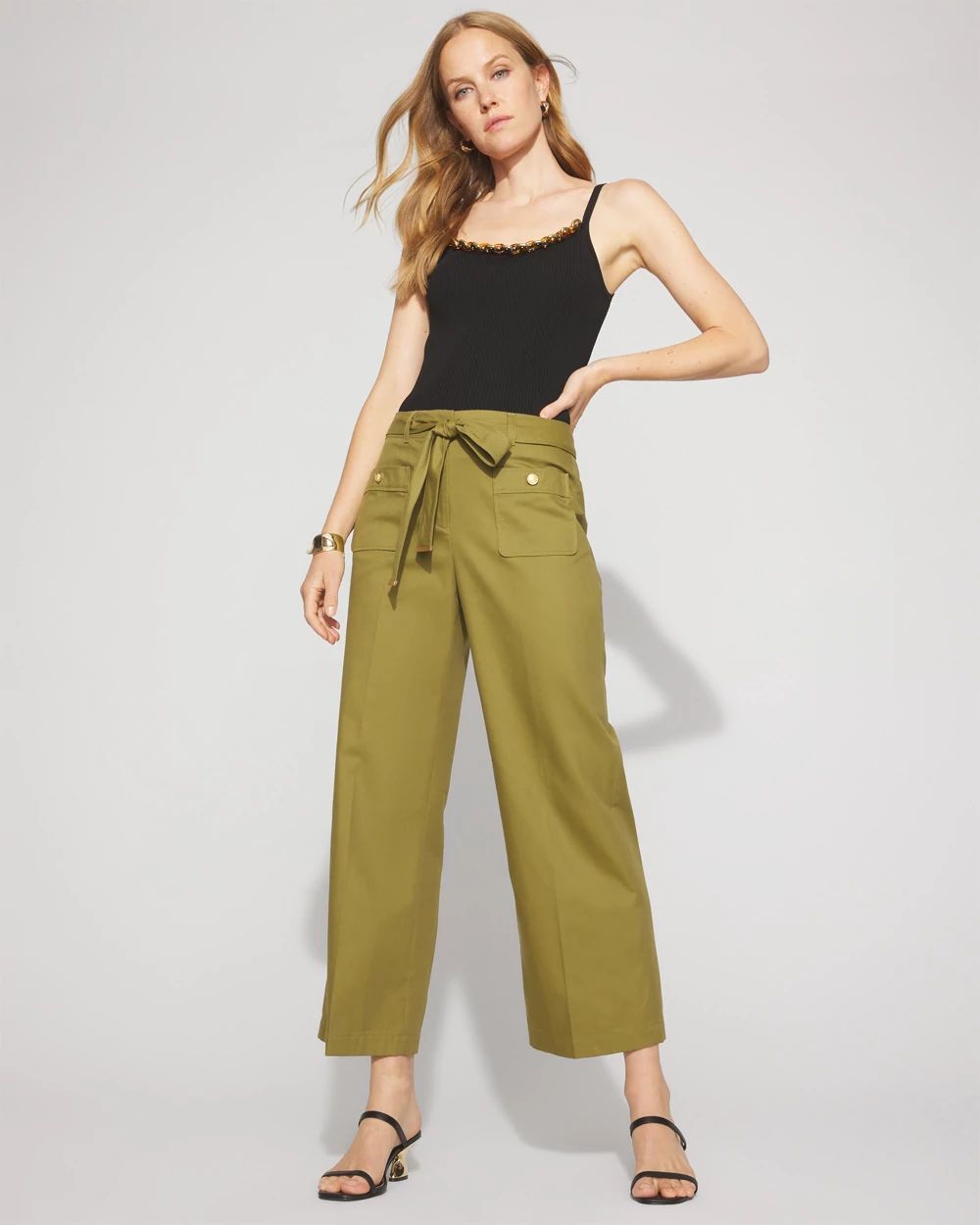 Everyday Wide-Leg Cropped Pant