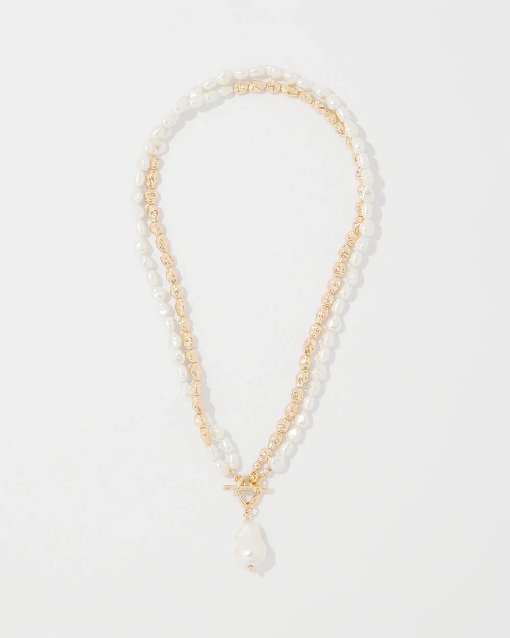 Gold + Pearl Convertible Pendant
