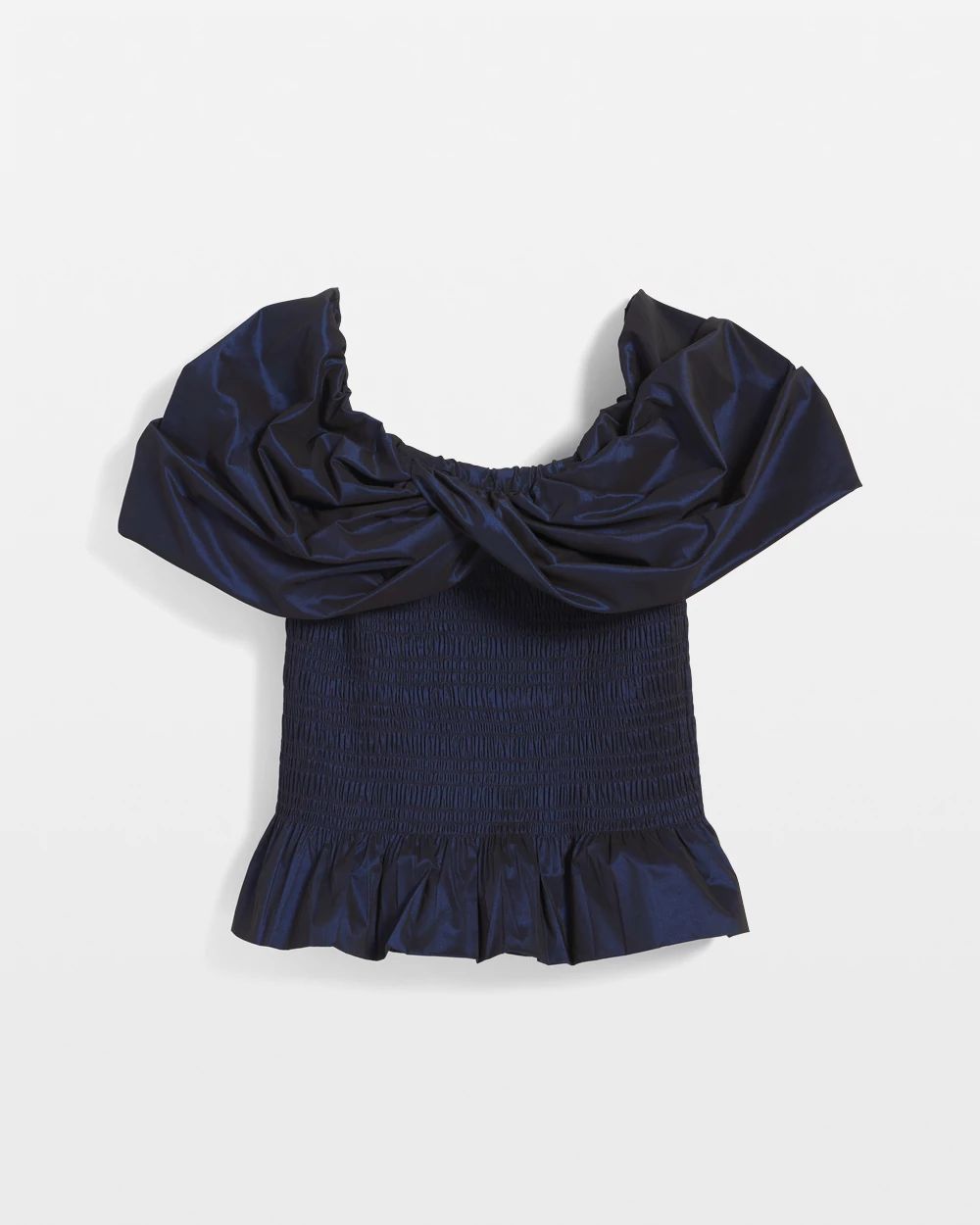 Off-the-Shoulder Taffeta Bustier