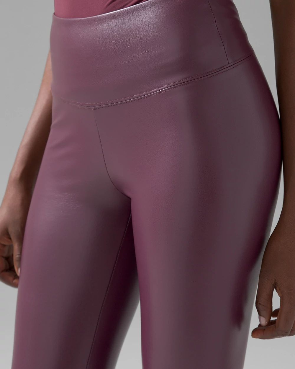 Faux Leather Runway Legging