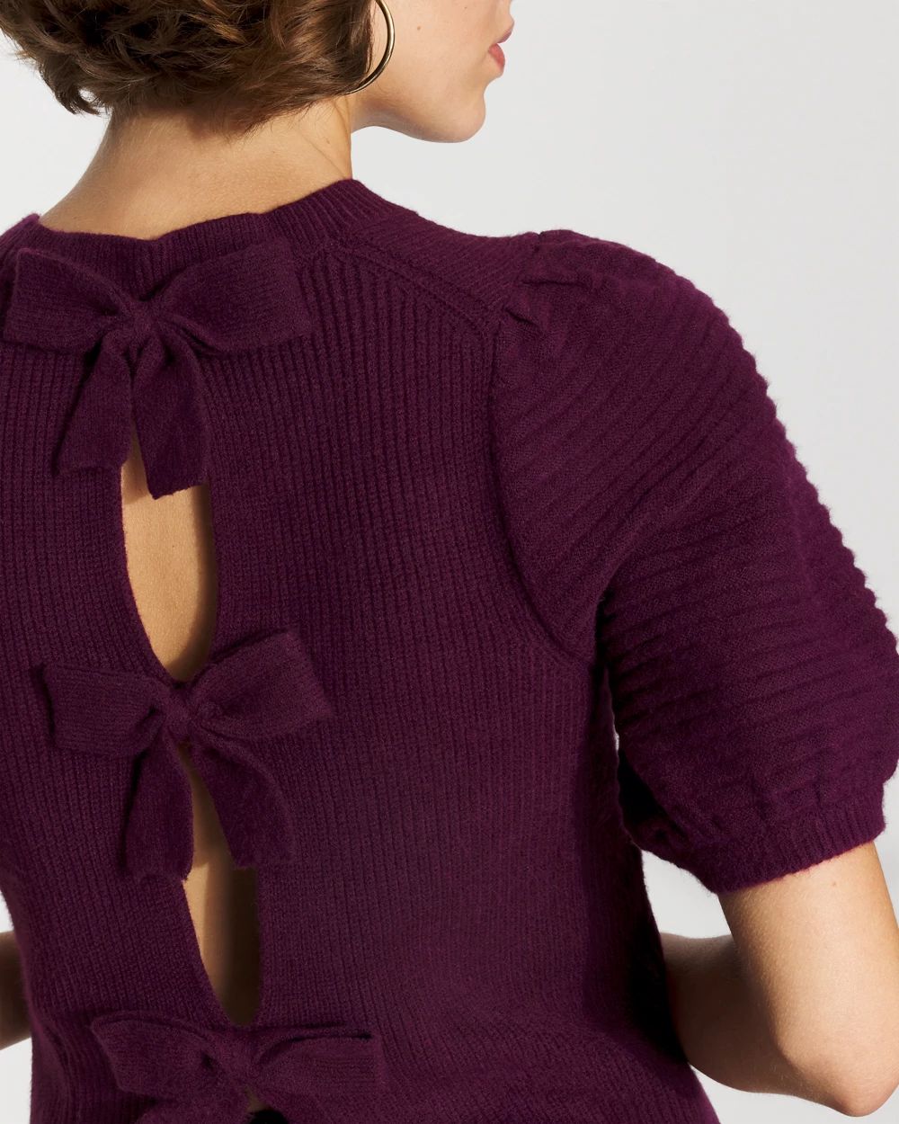 Bow Back Pullover Sweater