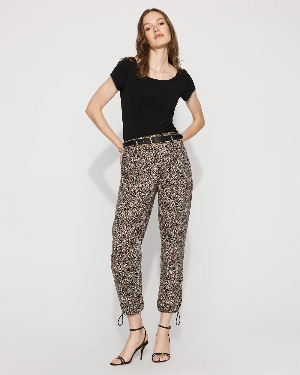 High-Rise Pret Leopard Relaxed Ankle Pant