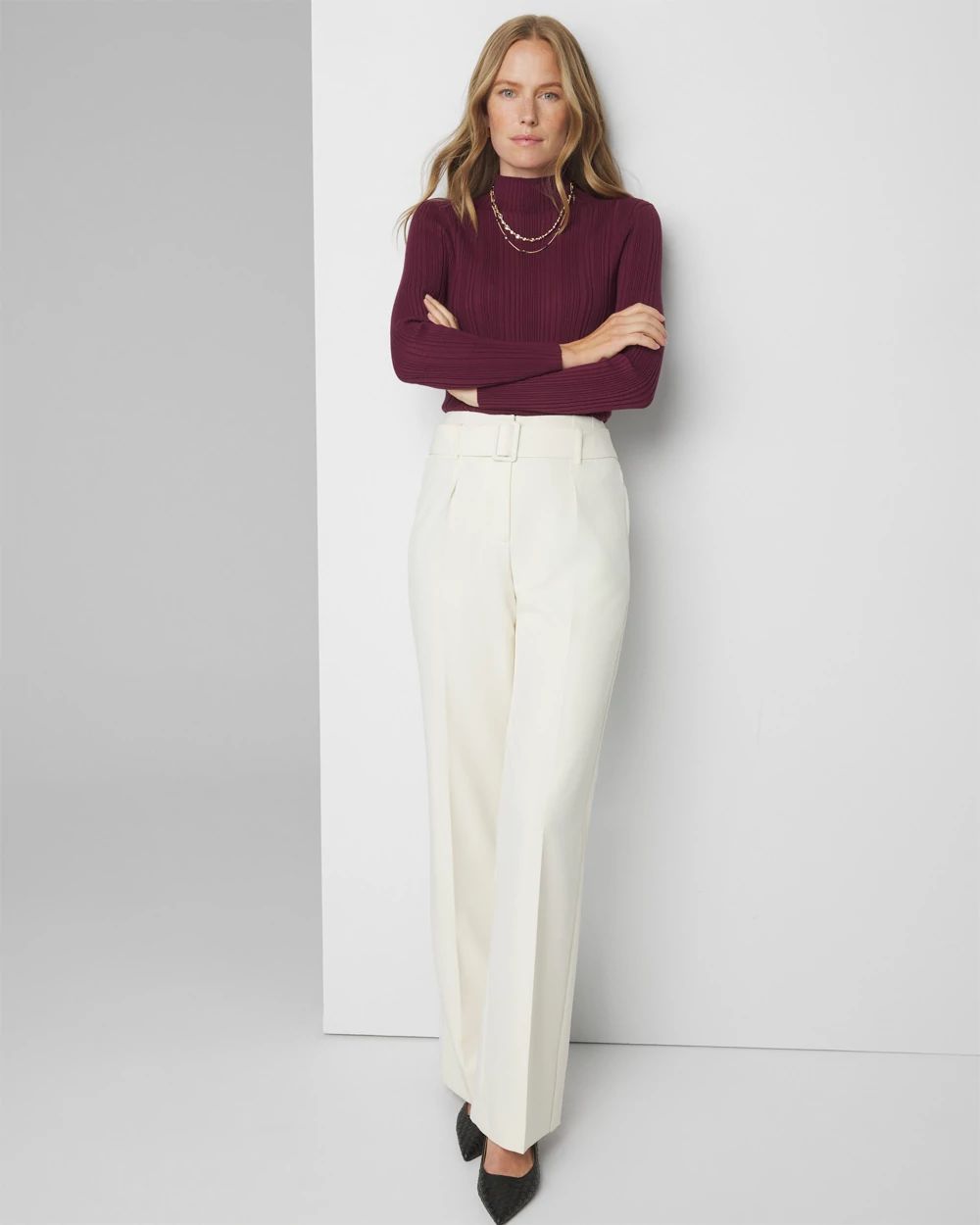 Ribbed Mockneck Sweater