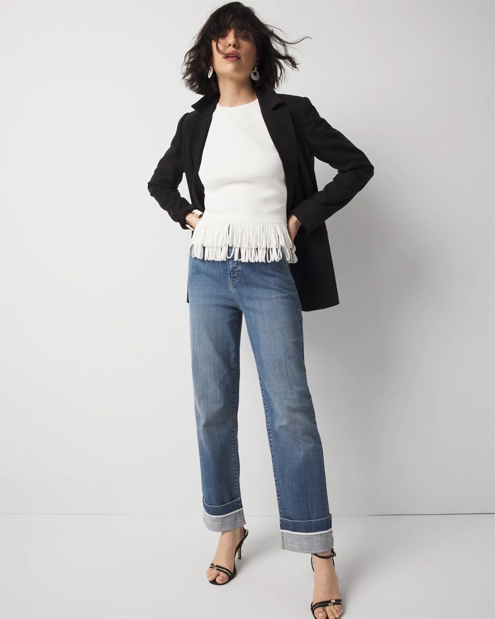 Fringe Hem Sweater Tank