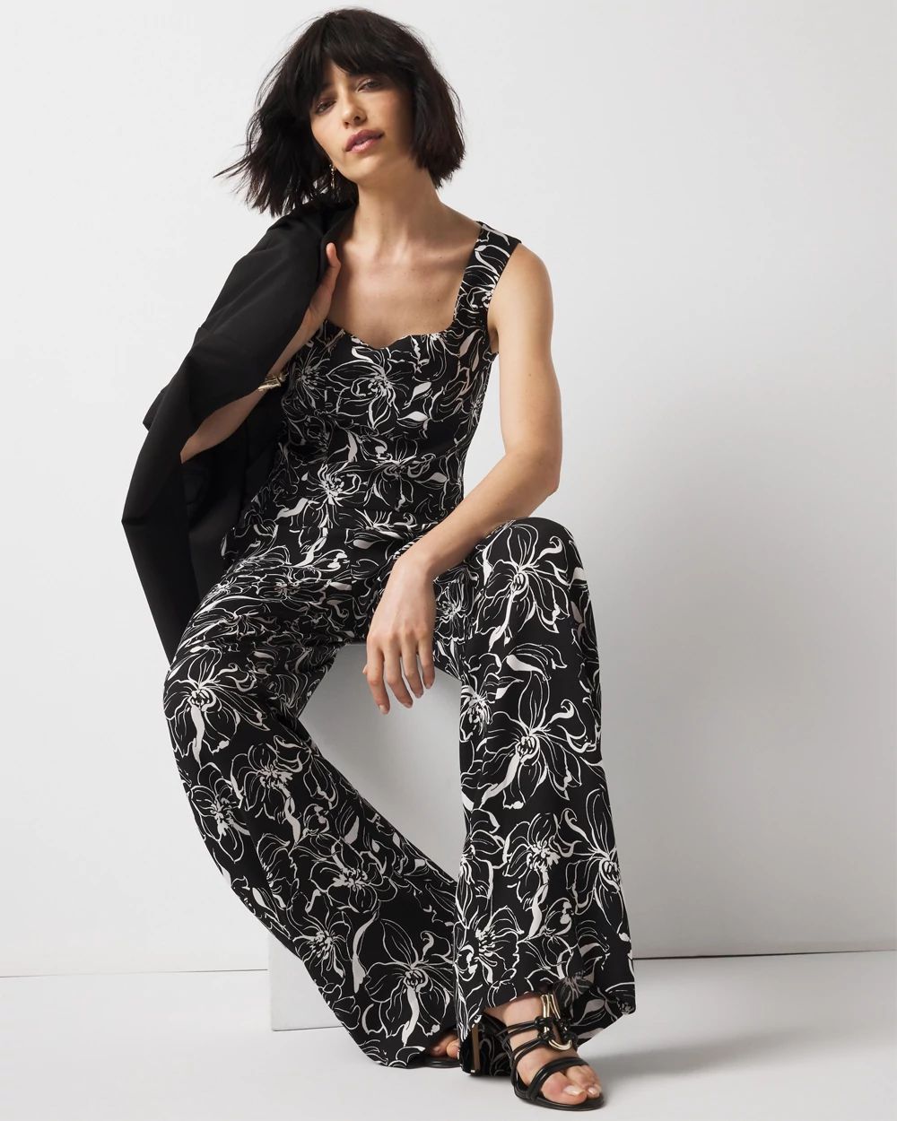 High-Rise Wide Leg Floral Pant