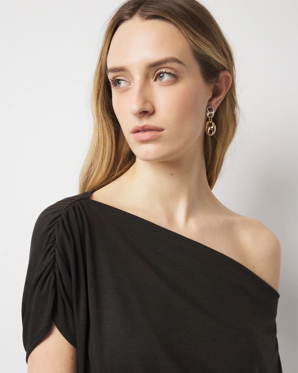 Asymmetric Ruched Top