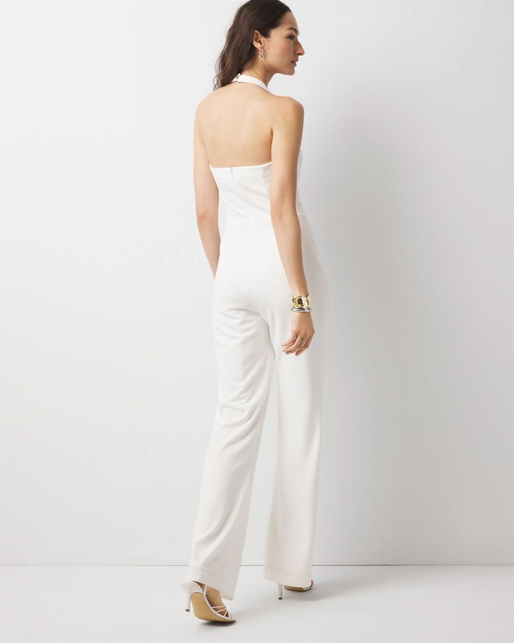 Halter Vest Wide Leg Jumpsuit