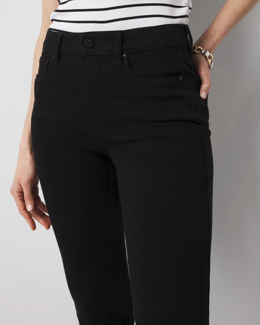 High-Rise Sculpt Skinny Flare Jeans click to view larger image.