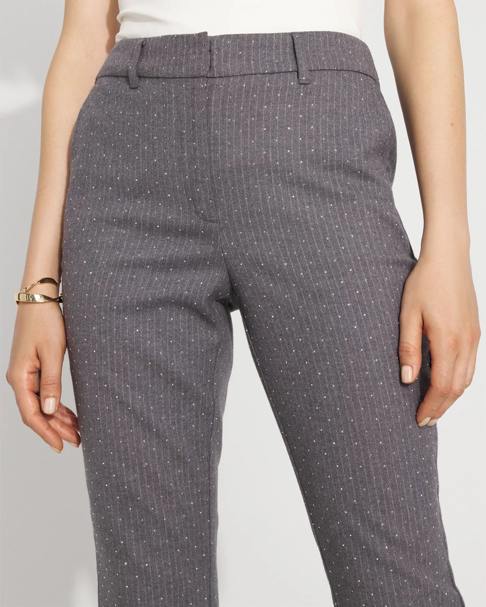 Embellished Elle Slim Ankle Pant