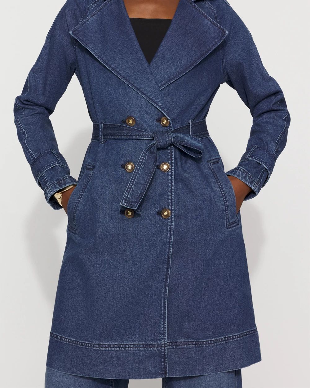 Denim Trench Coat