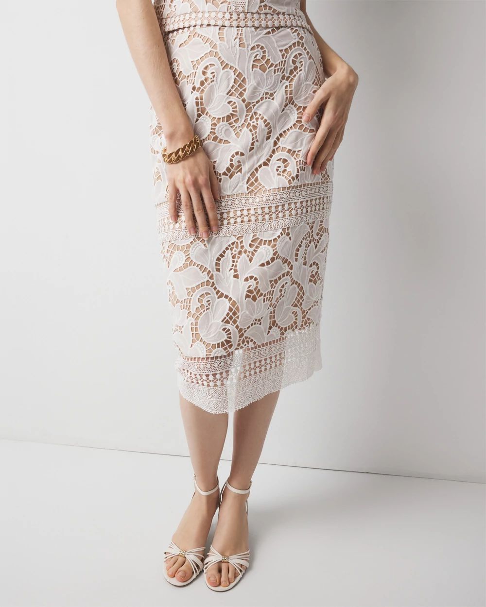 Lace Pencil Skirt