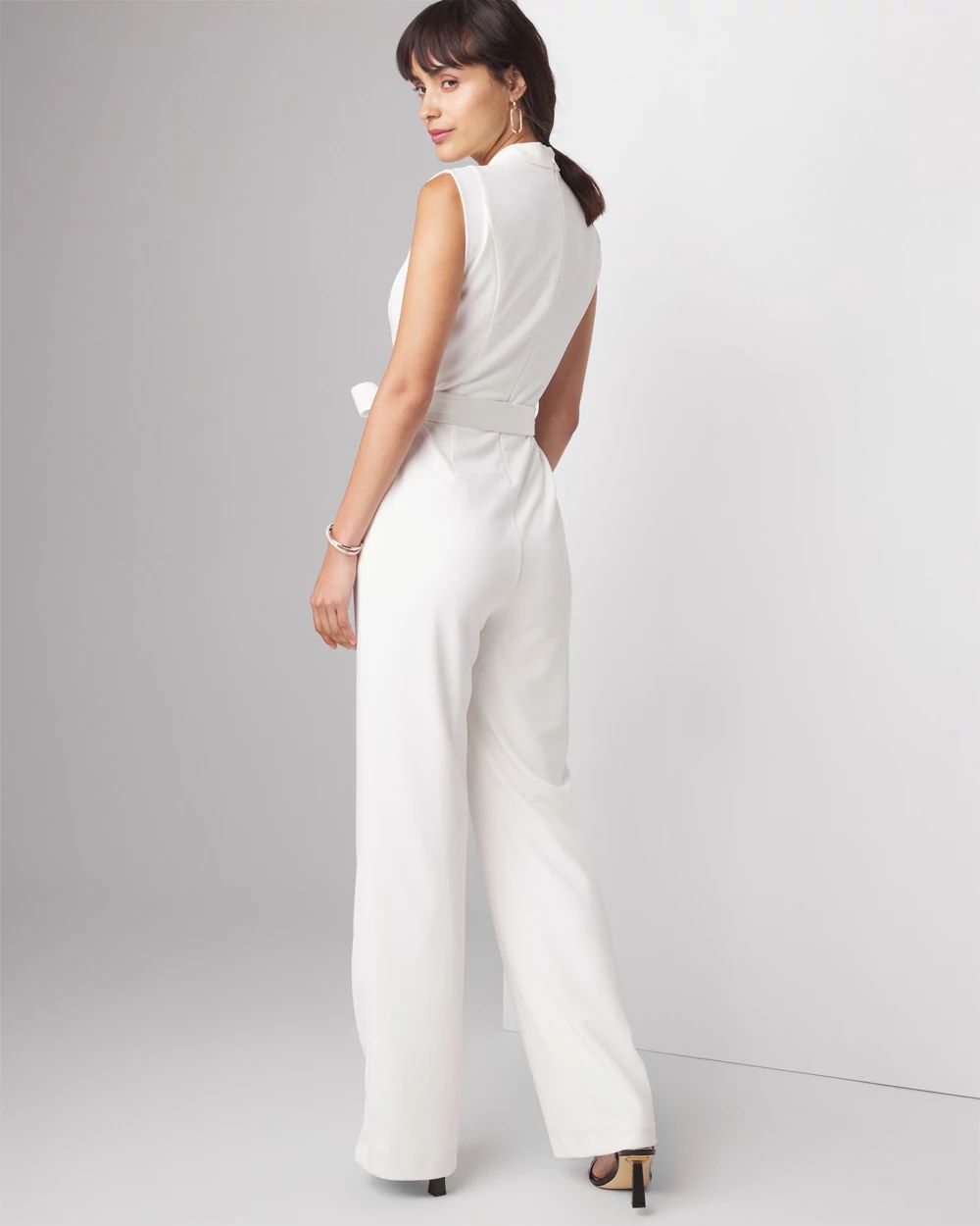Sleeveless Tie Waist Jumpsuit
