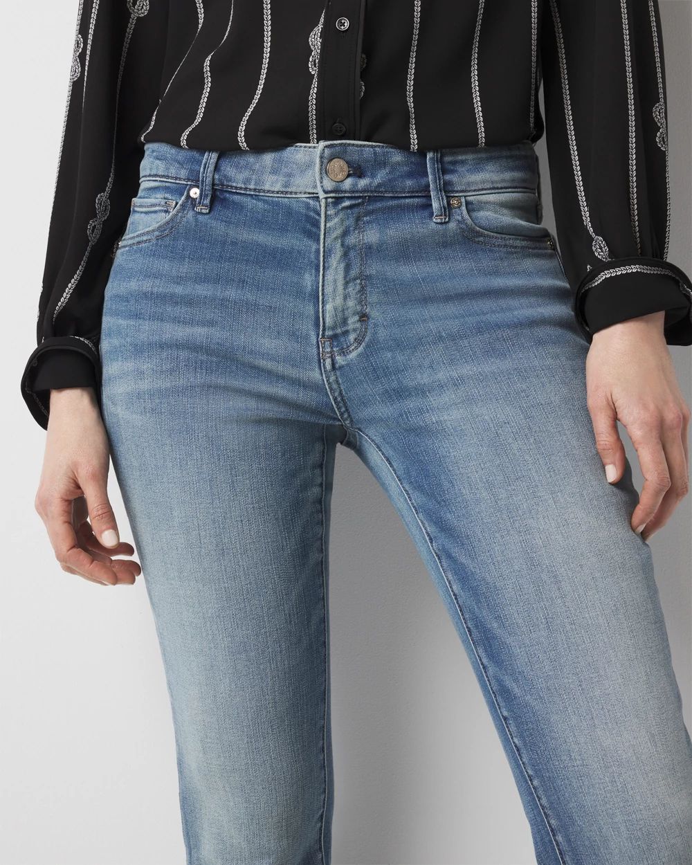 Mid-Rise Slim Jeans