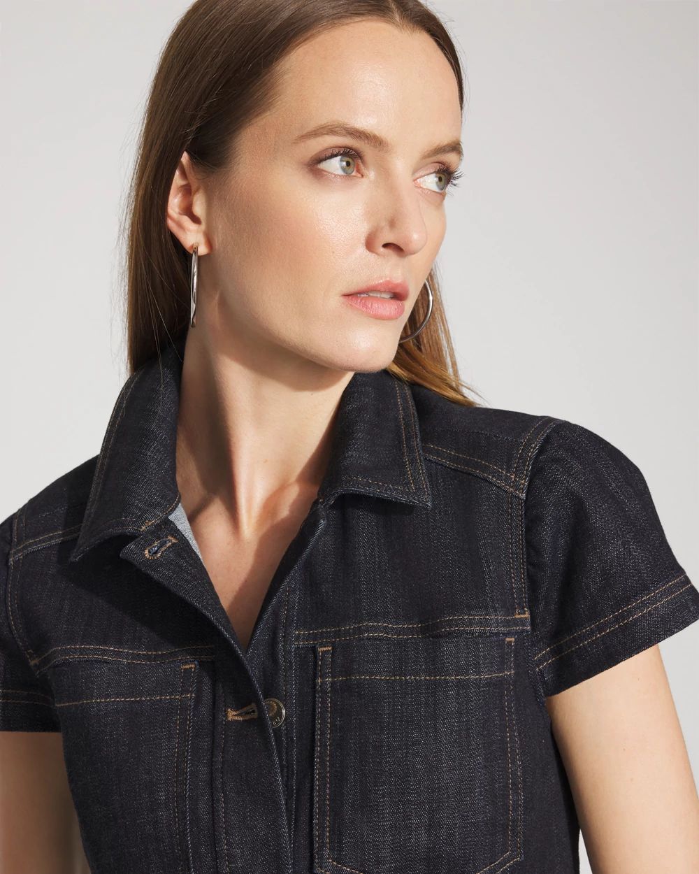 Flirty Denim Shacket