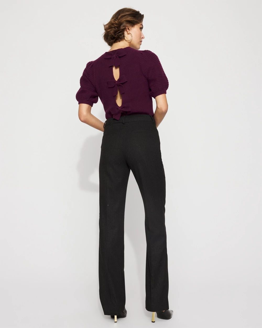 Riley Embellished High-Rise Trouser