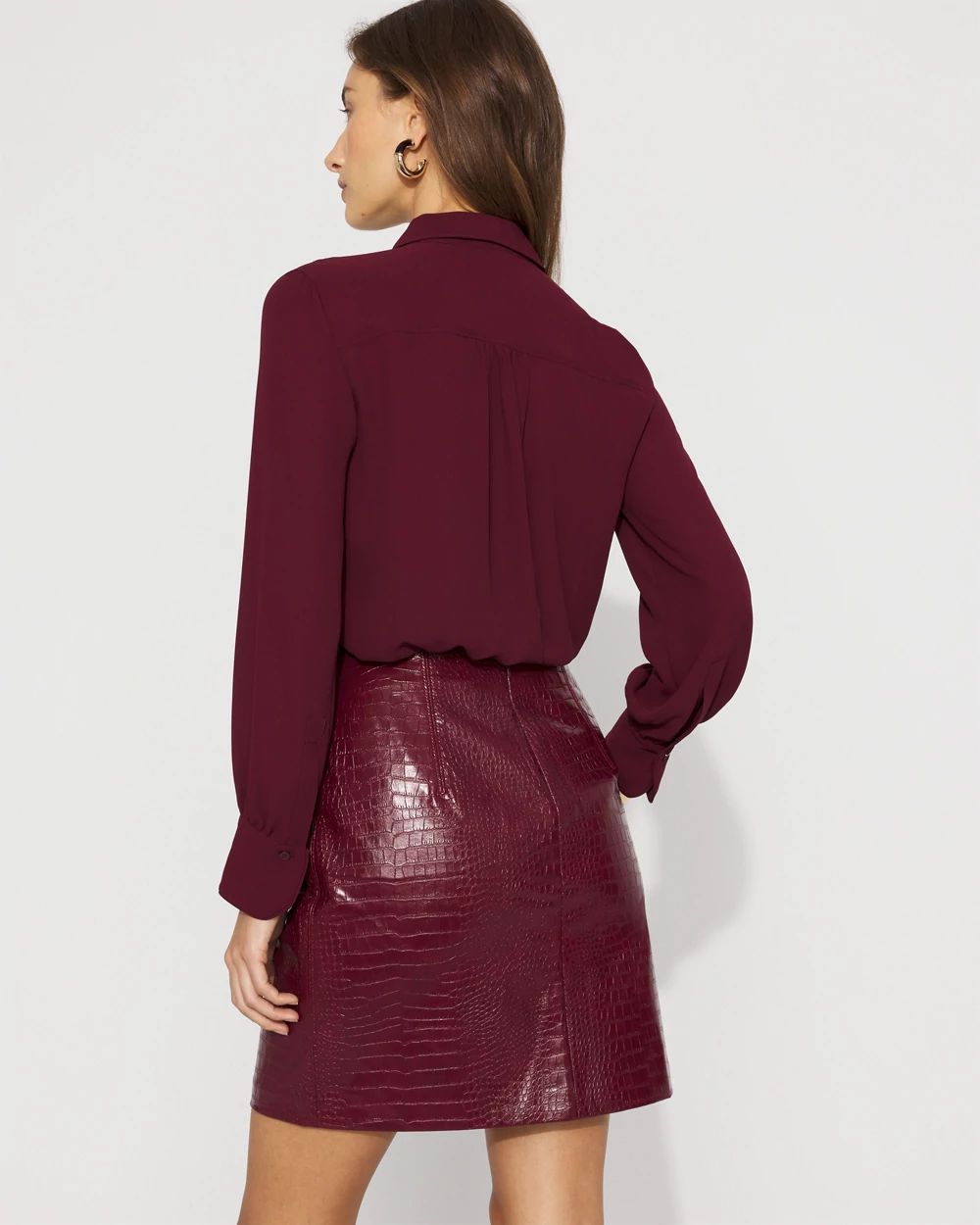 Faux Croc Skirt
