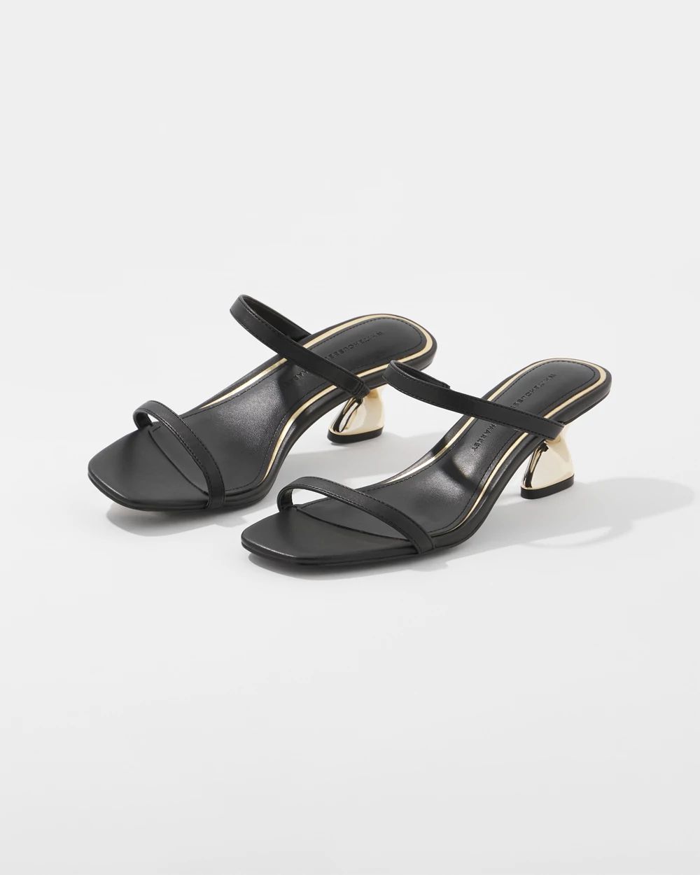 Gold Twist-Heel Sandal