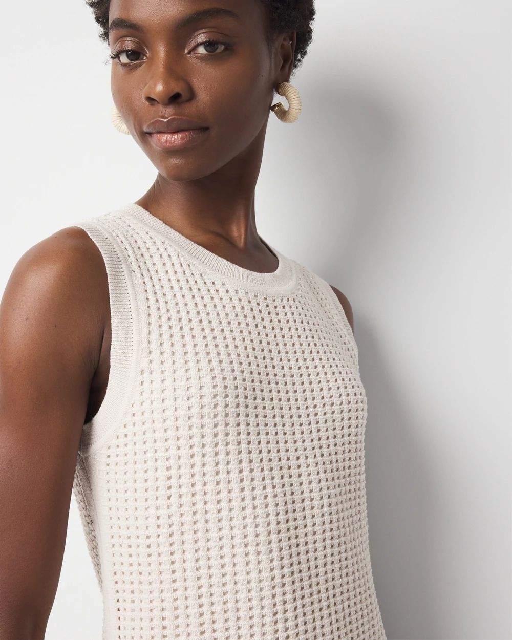 Sequin Crochet Mini Dress