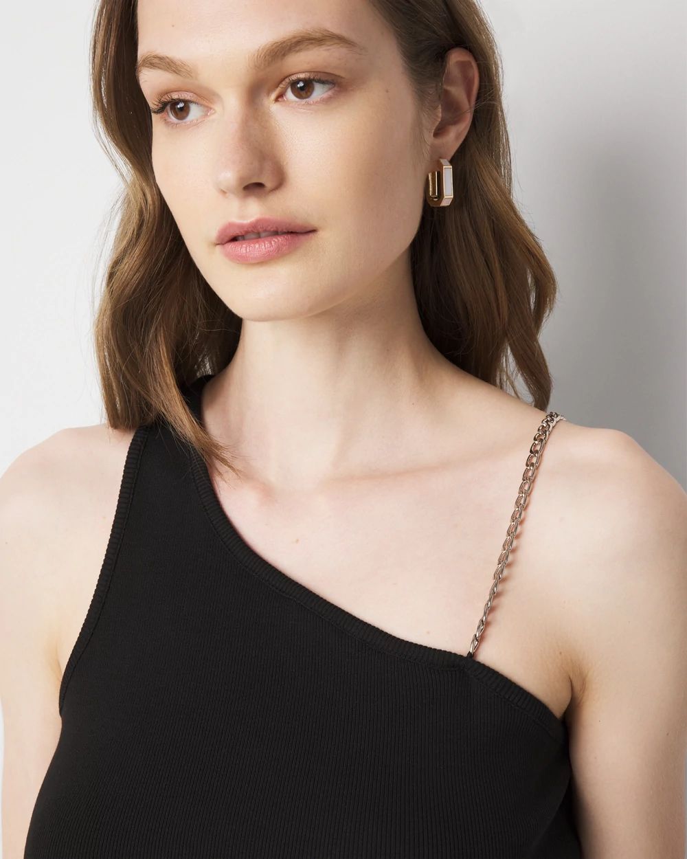 Chain Strap Ribbed Tank