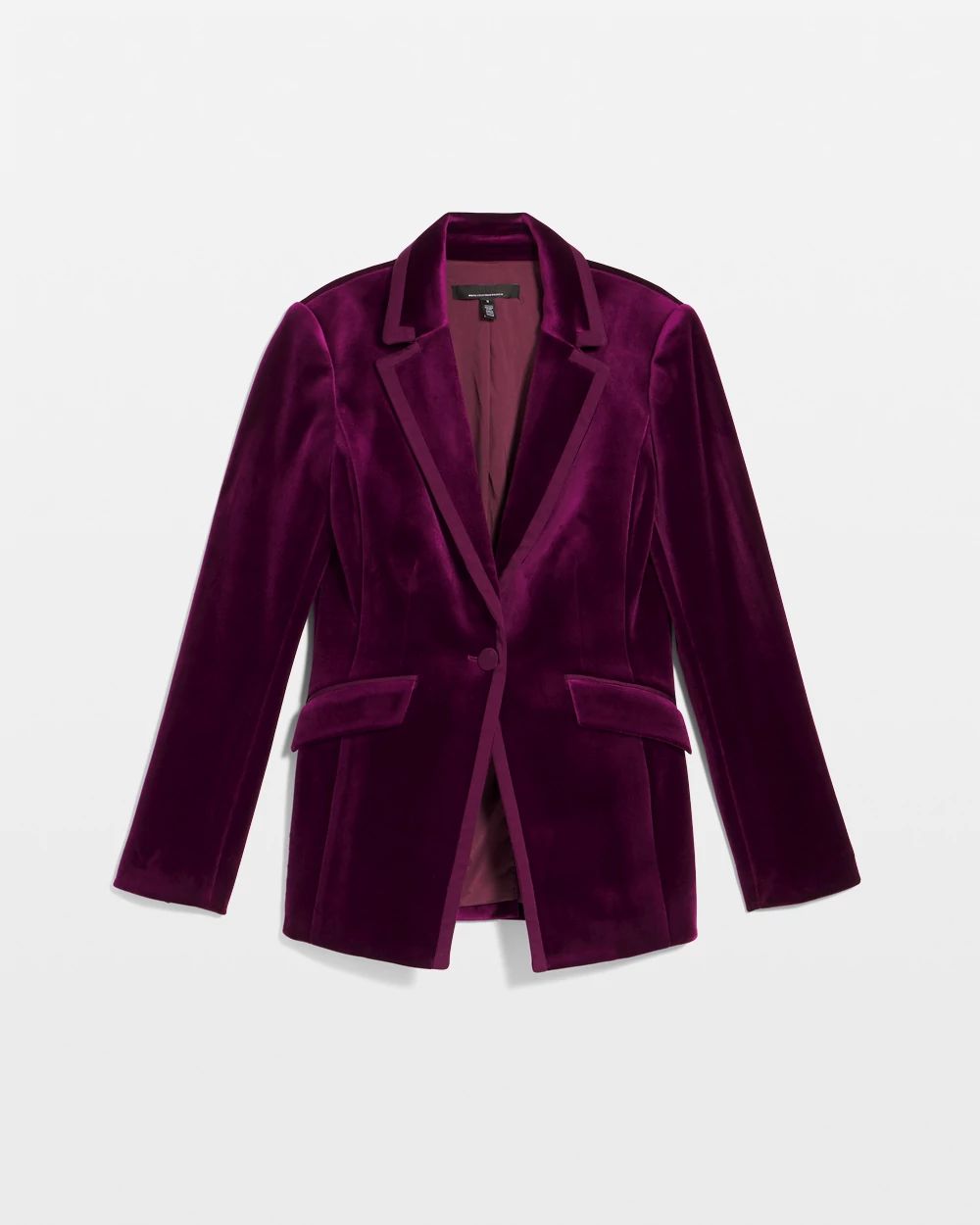 WHBM® One-Button Velvet Blazer