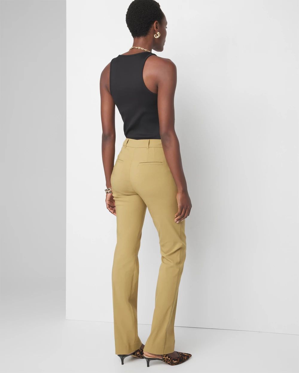 WHBM® Lightweight Ines Slim Bootcut Pant