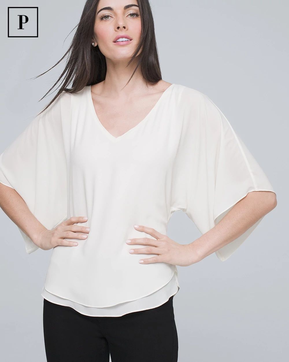 Petite Kimono Blouse