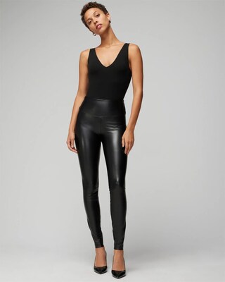 Vegan Leather Runway Legging