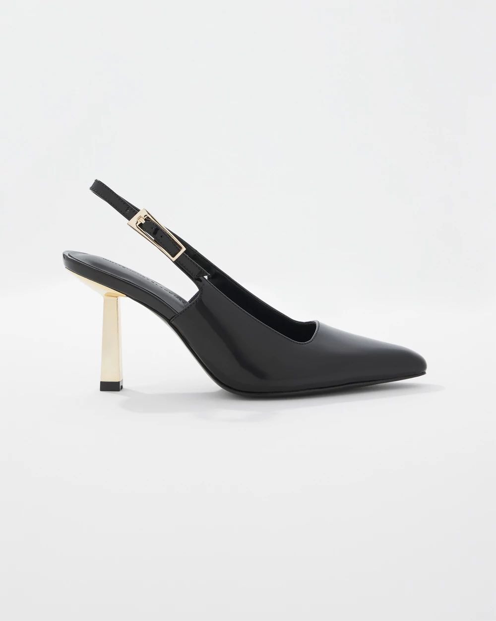 Leather Slingback Pump